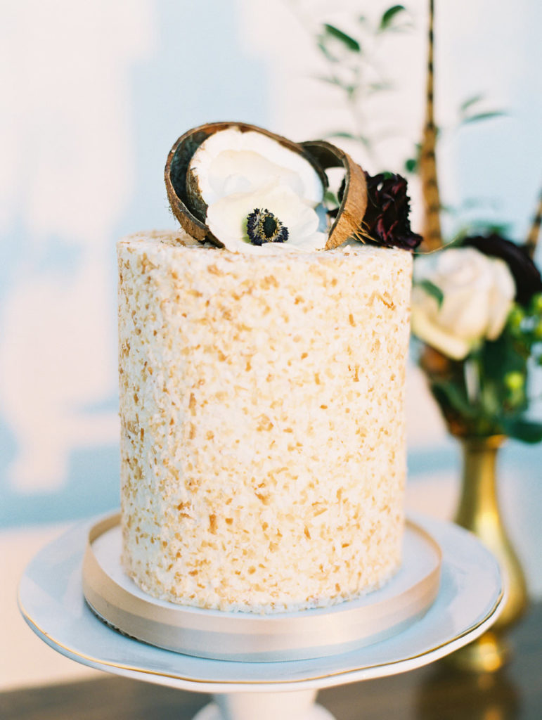 coconut wedding cake