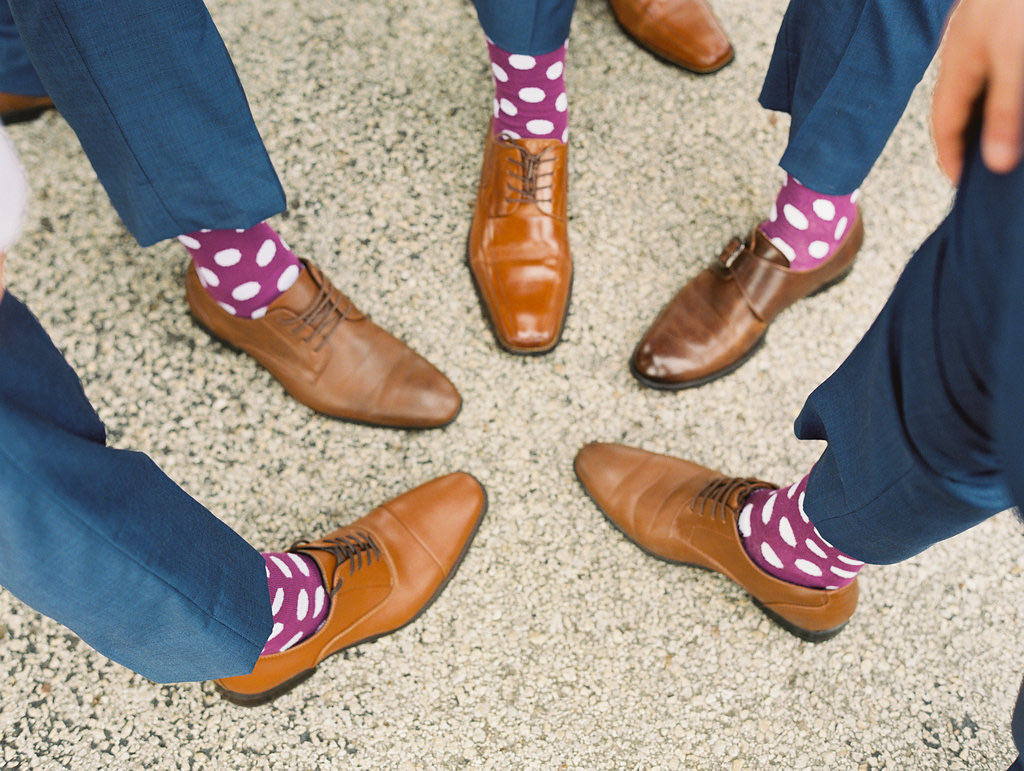Purple Polkadot Socks