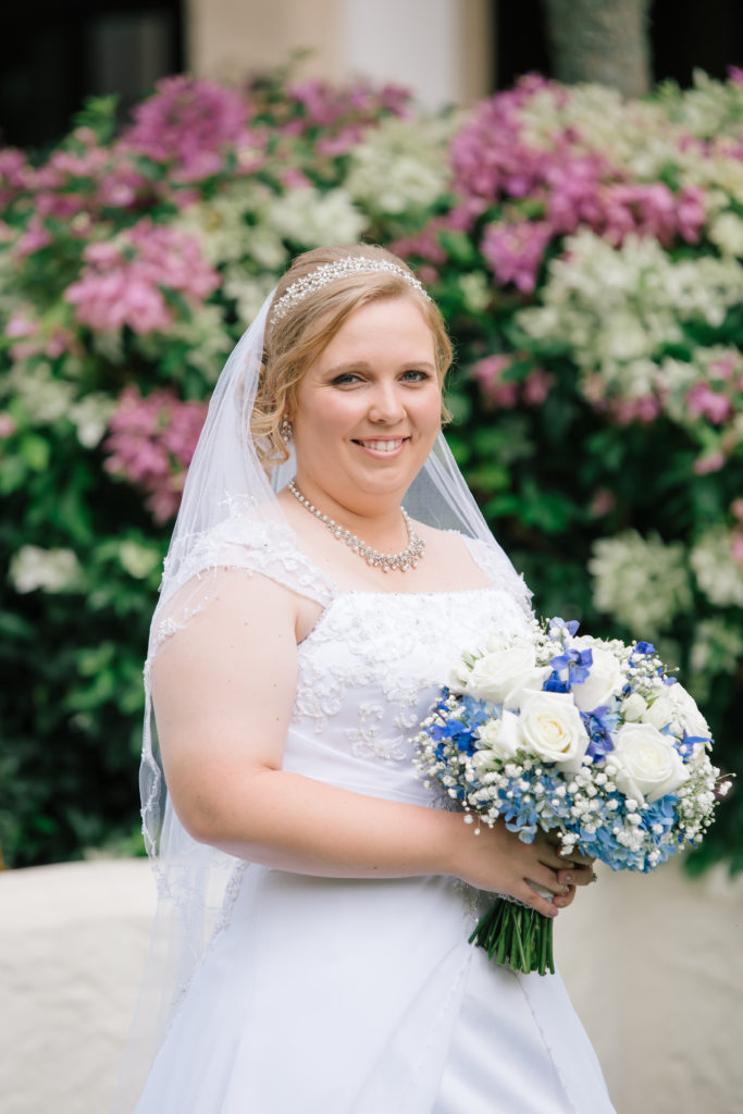 Blue and White Wedding Bouquet Ideas