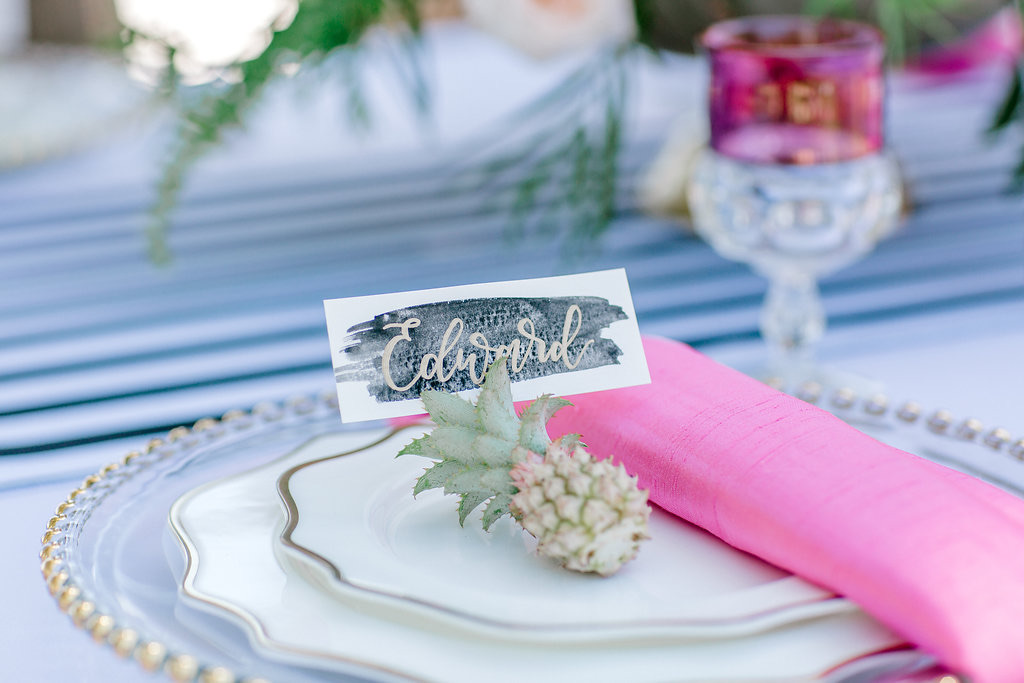 Pineapple Place Cards