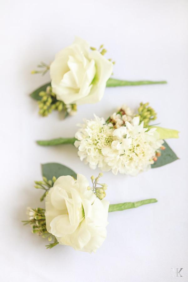 Ivory Boutonnieres