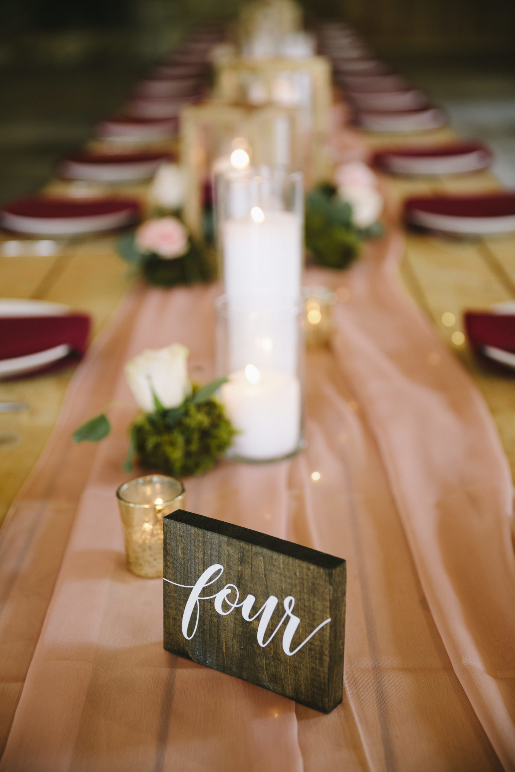 Table wedding number